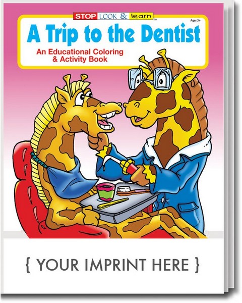 CS0330 A Trip To The Dentist Coloring and Activity BOOK with Custom Im